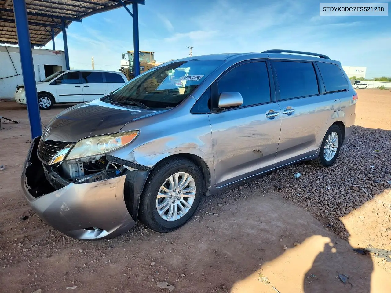 TOYOTA SIENNA 2014, VIN 5TDYK3DC7ES521238