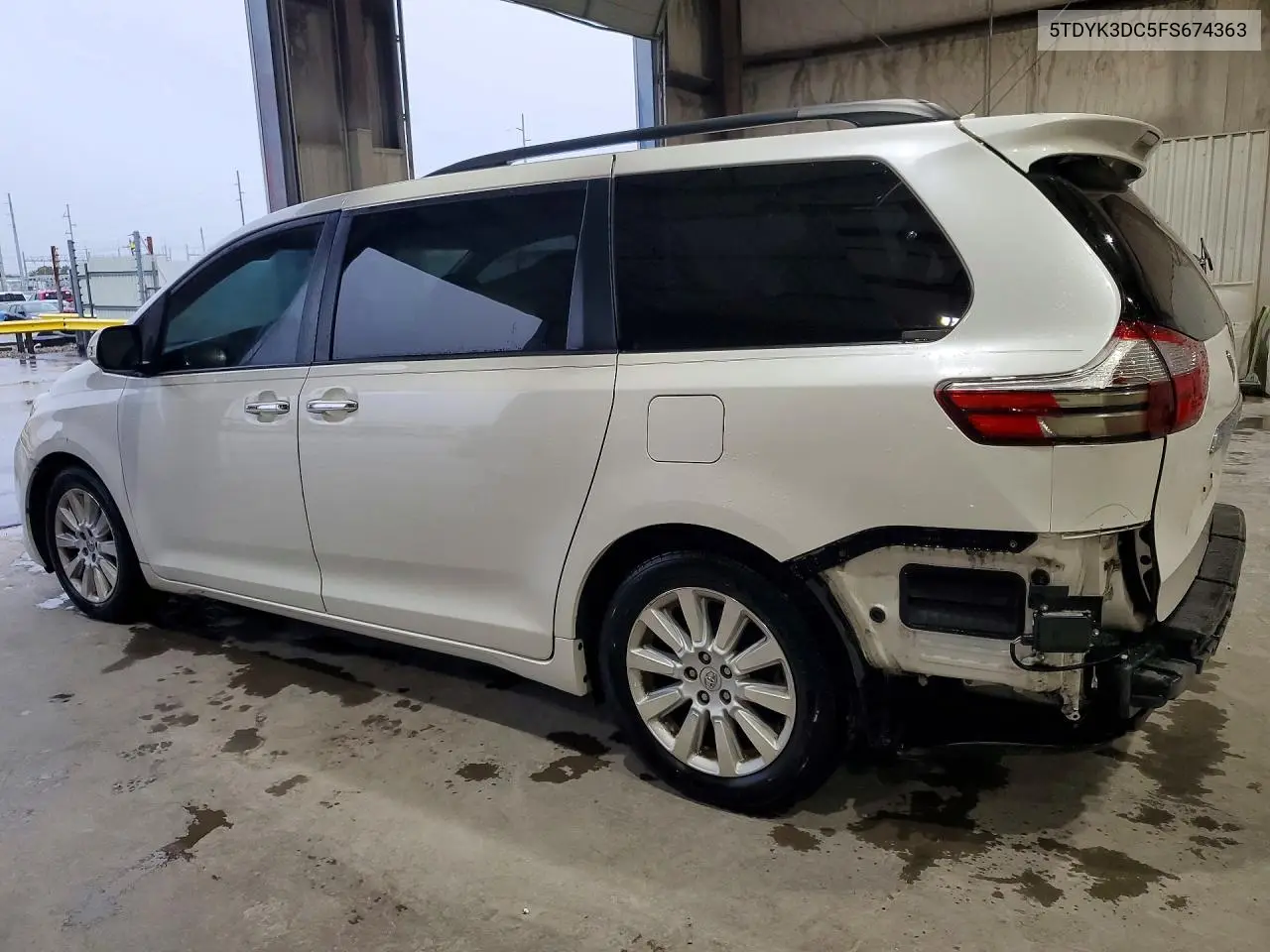 2015 TOYOTA SIENNA VIN 5TDYK3DC5FS674363 — фото 2