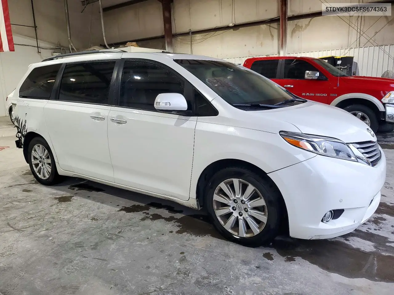 2015 TOYOTA SIENNA VIN 5TDYK3DC5FS674363 — фото 4