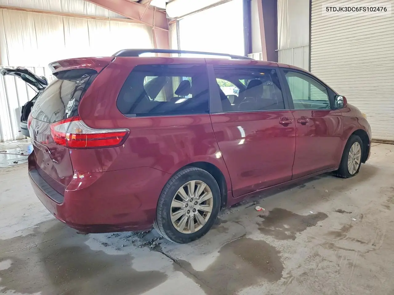 2015 TOYOTA SIENNA VIN 5TDJK3DC6FS102476 — фото 3