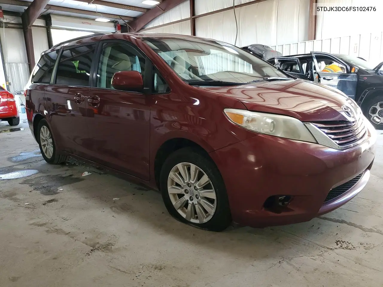2015 TOYOTA SIENNA VIN 5TDJK3DC6FS102476 — фото 4