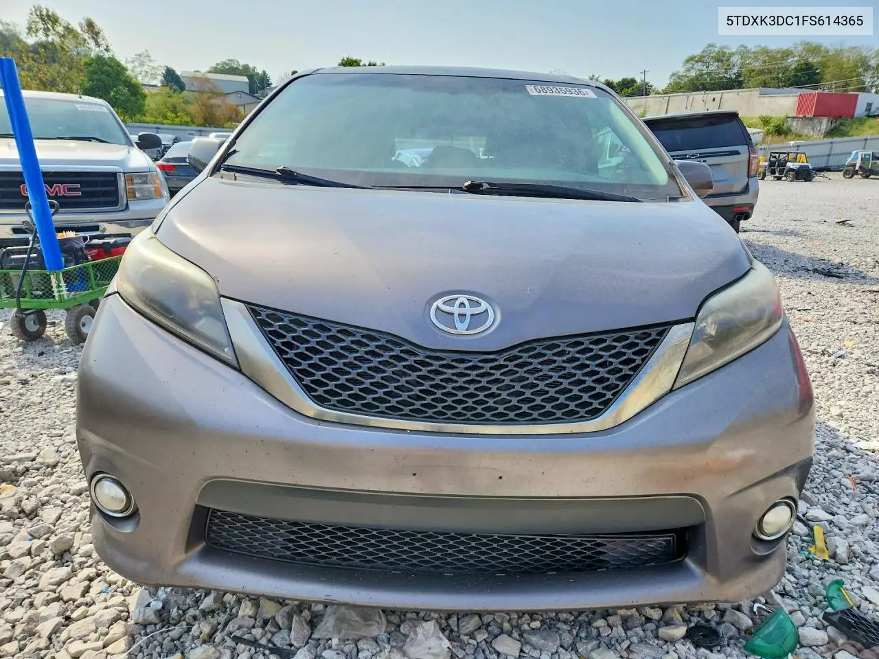2015 TOYOTA SIENNA VIN 5TDXK3DC1FS614365 — фото 5