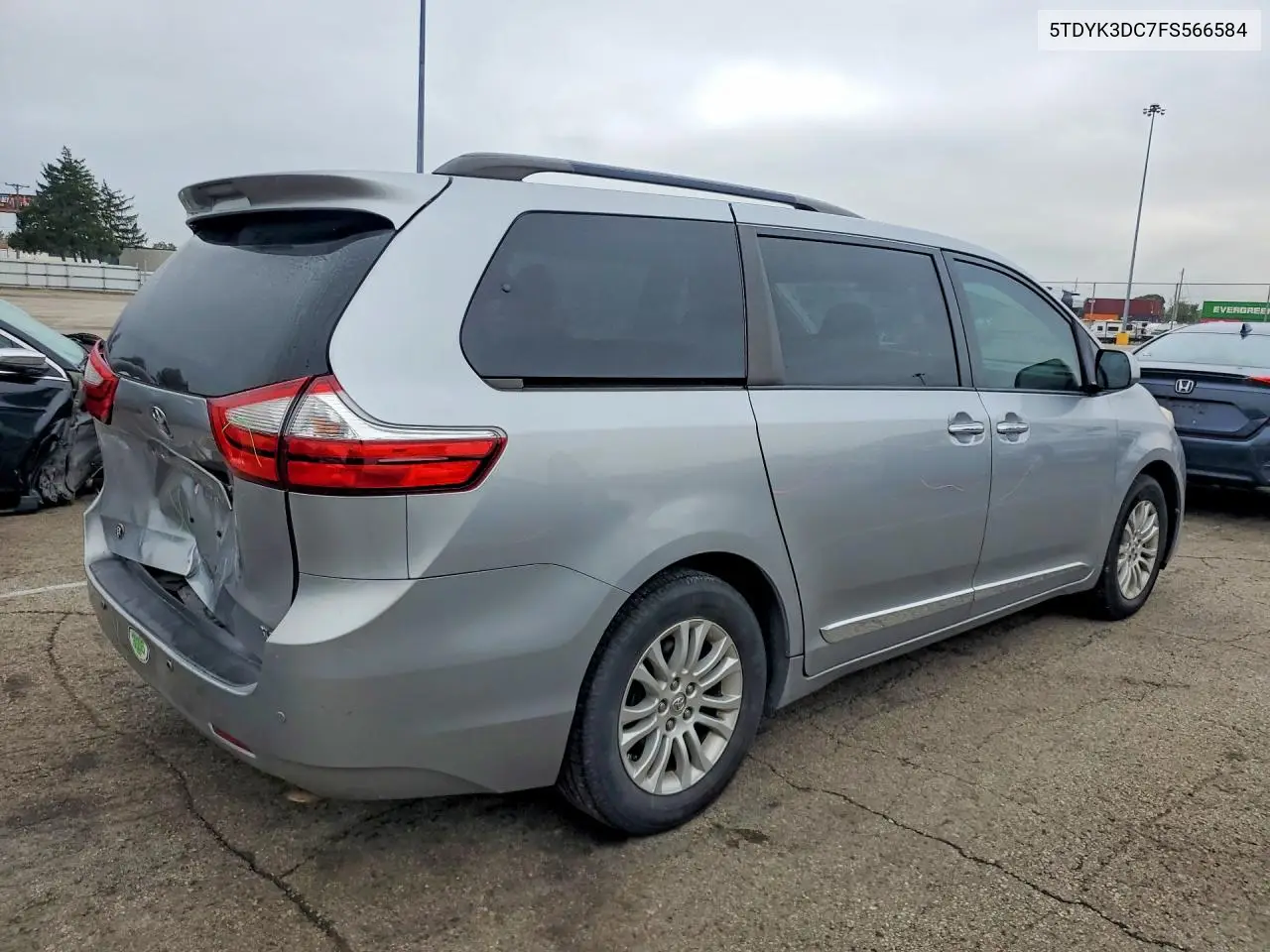 2015 TOYOTA SIENNA VIN 5TDYK3DC7FS566584 — фото 3