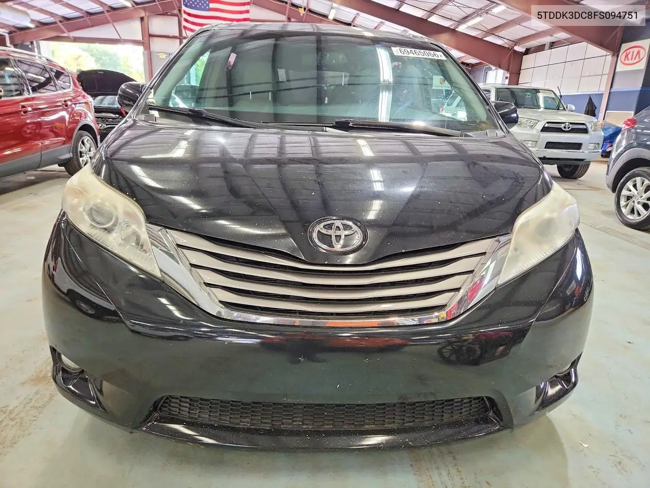 2015 TOYOTA SIENNA VIN 5TDDK3DC8FS094751 — фото 5