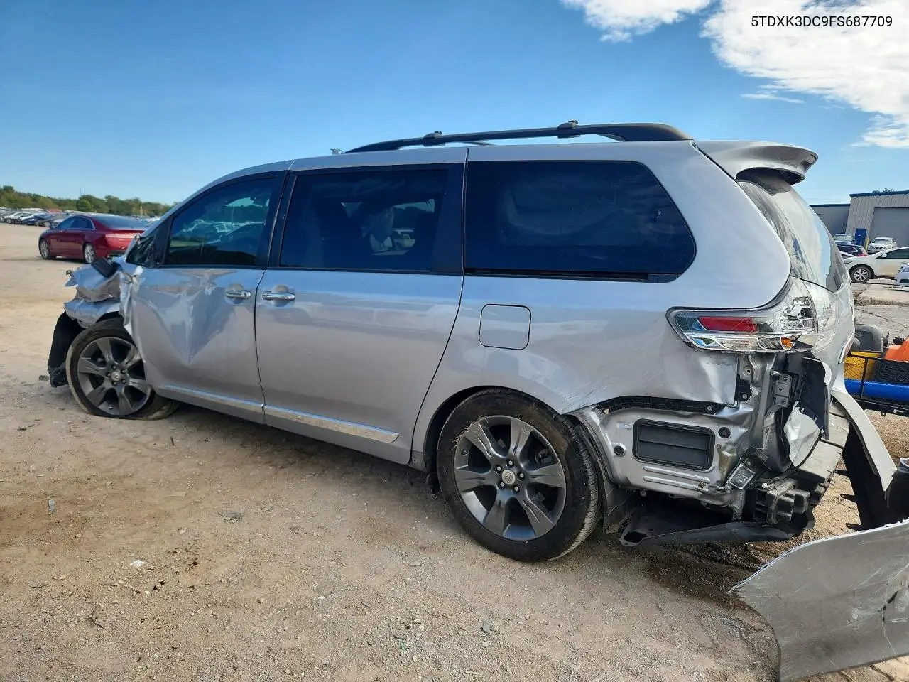 2015 TOYOTA SIENNA VIN 5TDXK3DC9FS687709 — фото 2