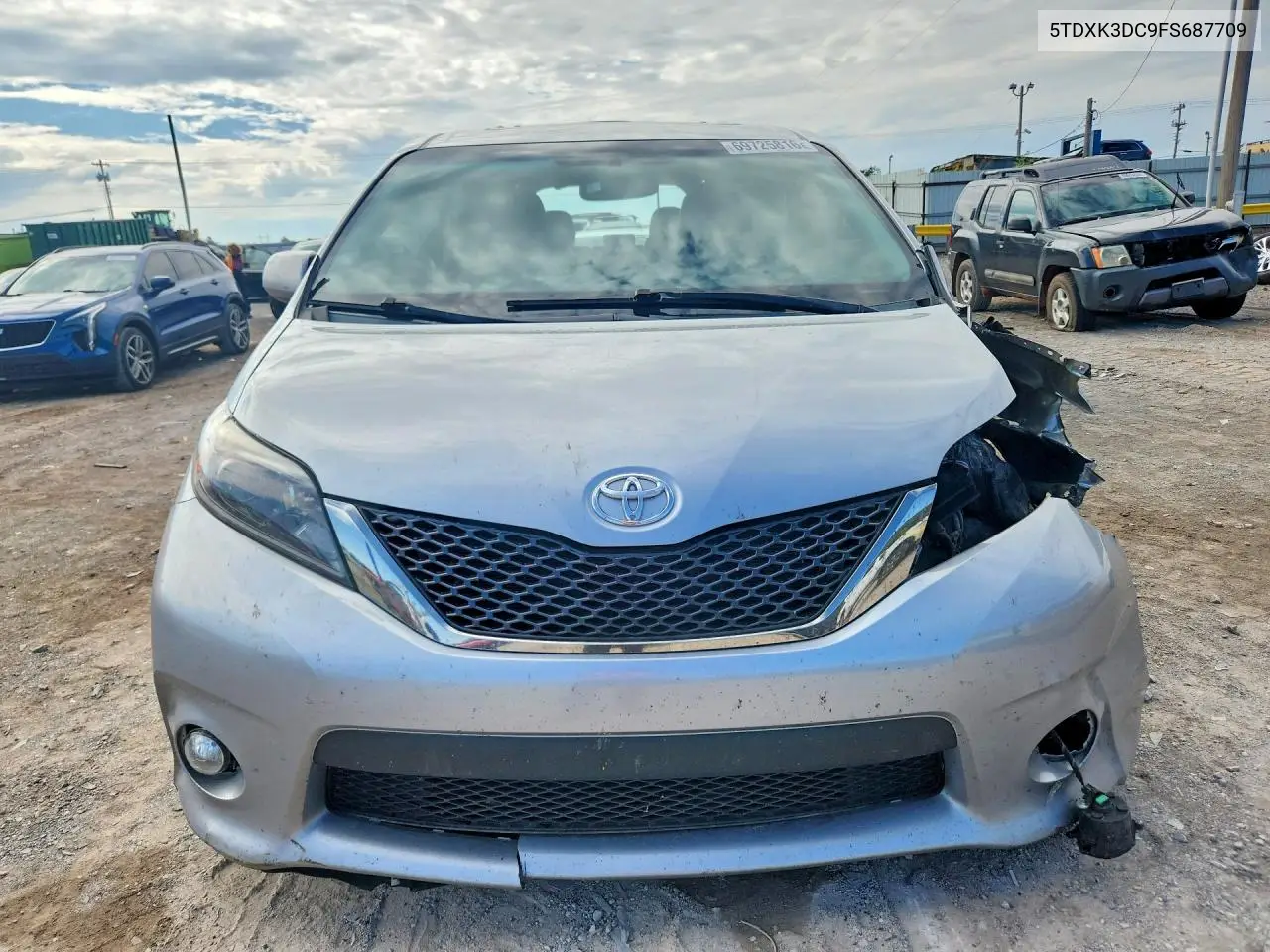 2015 TOYOTA SIENNA VIN 5TDXK3DC9FS687709 — фото 5