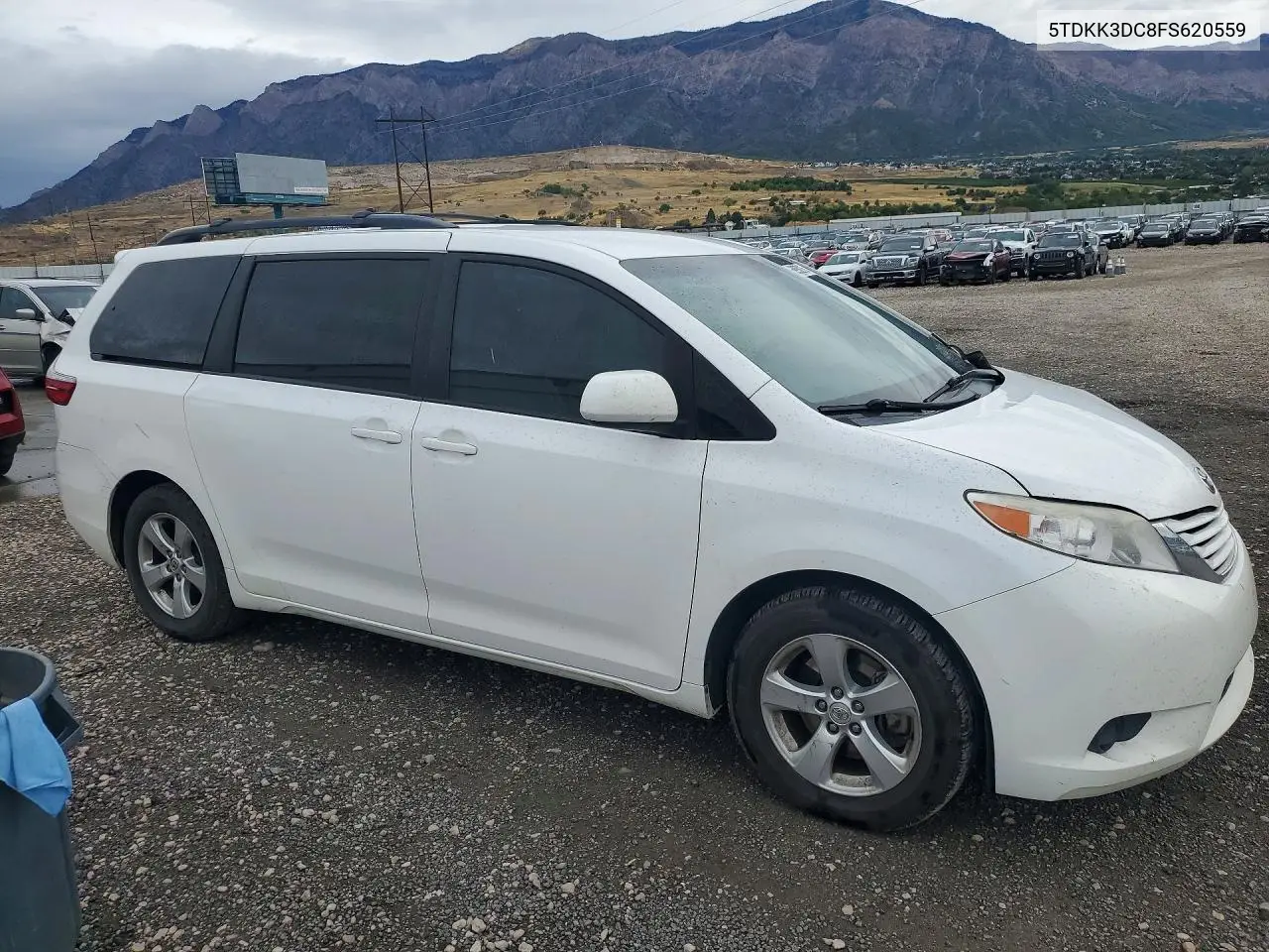 2015 TOYOTA SIENNA VIN 5TDKK3DC8FS620559 — фото 4