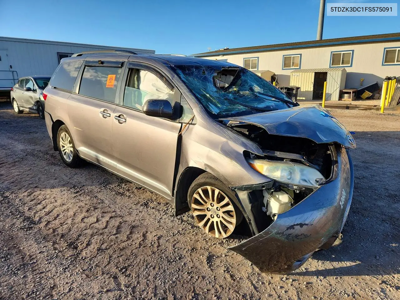 2015 TOYOTA SIENNA VIN 5TDYK3DC8FS641065 — фото 2