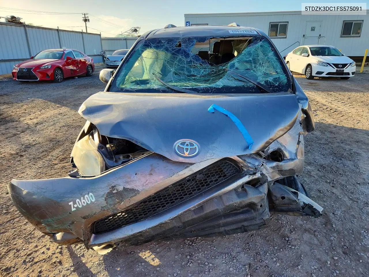 2015 TOYOTA SIENNA VIN 5TDYK3DC8FS641065 — фото 3