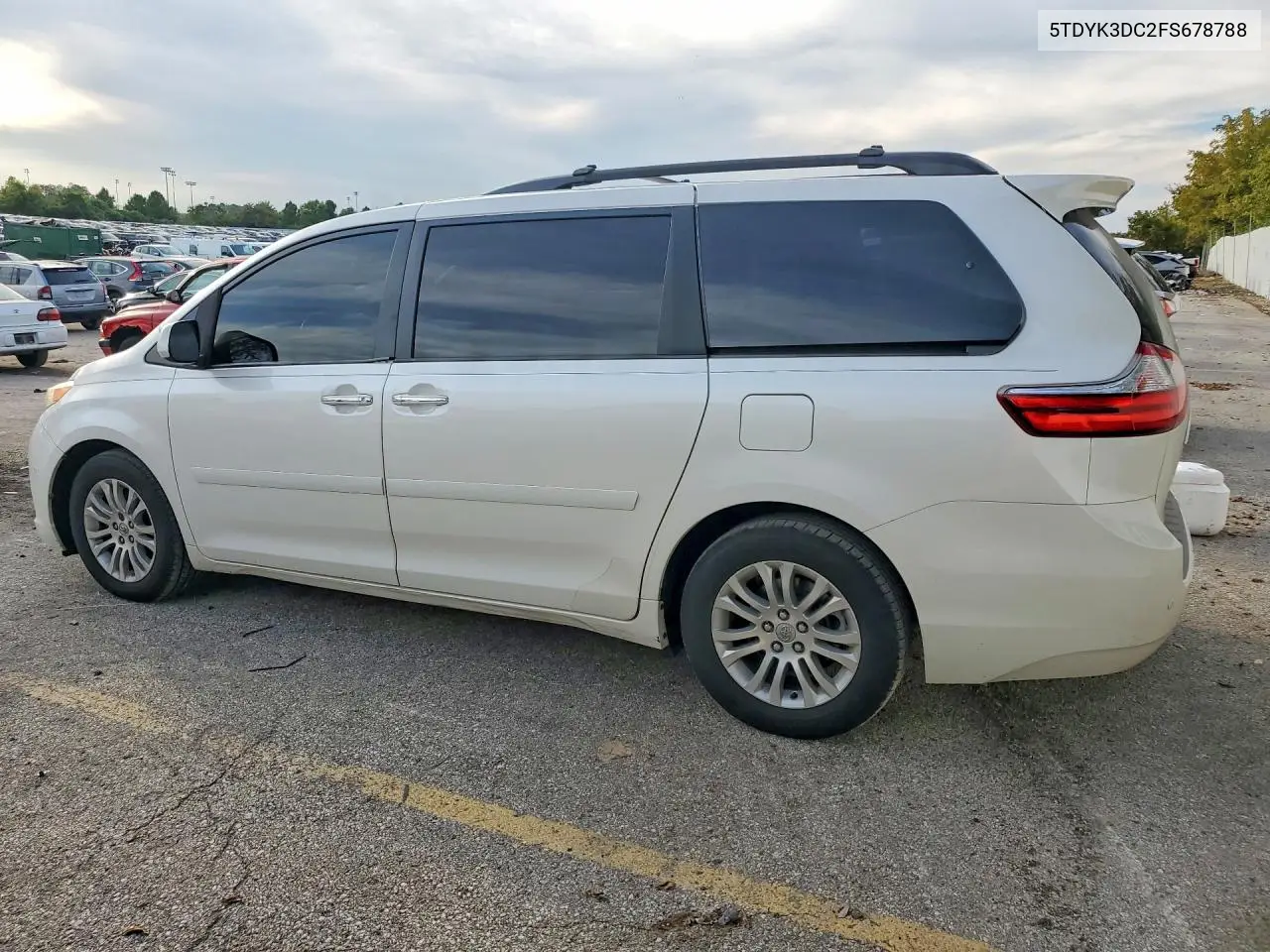 2015 TOYOTA SIENNA VIN 5TDYK3DC2FS678788 — фото 2
