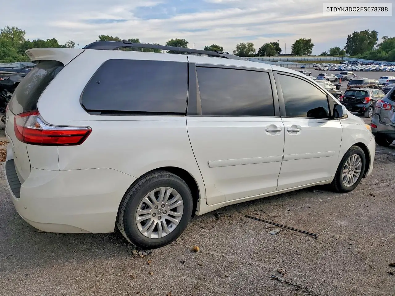 2015 TOYOTA SIENNA VIN 5TDYK3DC2FS678788 — фото 3
