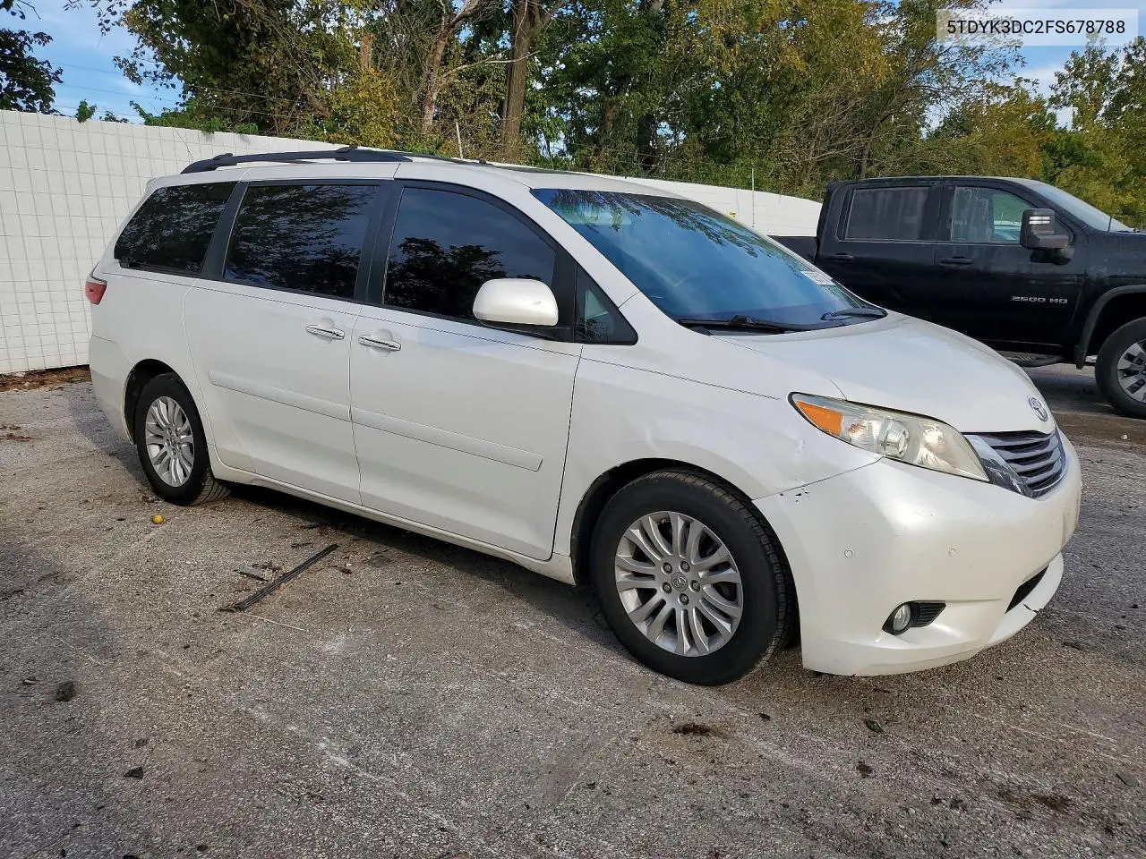 2015 TOYOTA SIENNA VIN 5TDYK3DC2FS678788 — фото 4