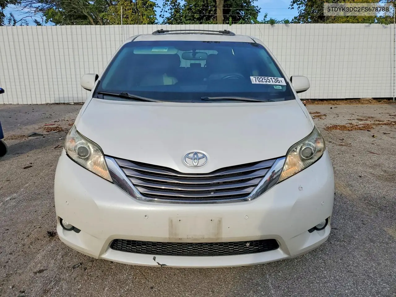2015 TOYOTA SIENNA VIN 5TDYK3DC2FS678788 — фото 5