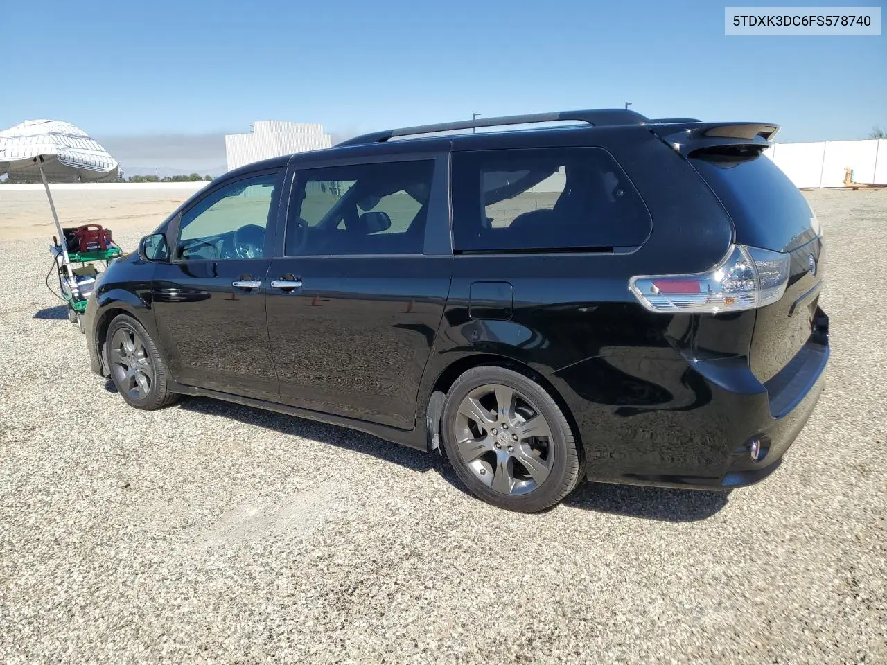 2015 TOYOTA SIENNA VIN 5TDXK3DC6FS578740 — фото 2