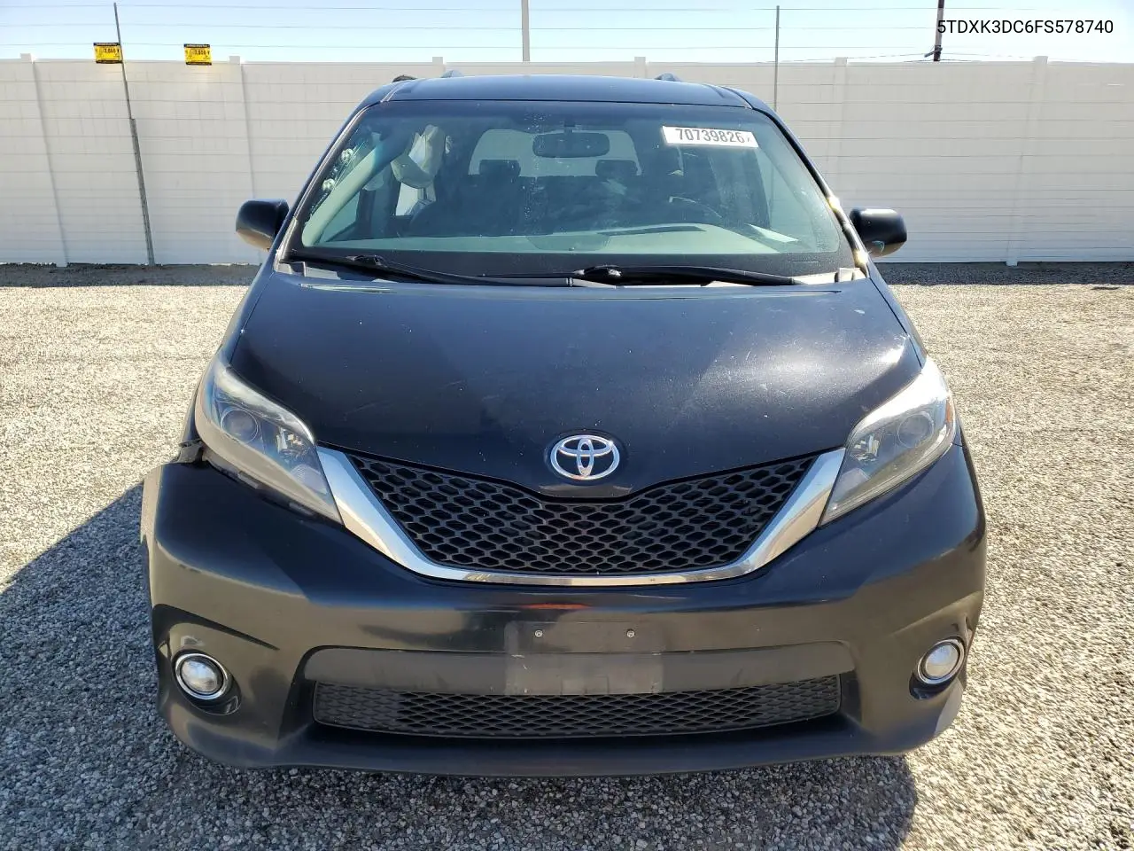 2015 TOYOTA SIENNA VIN 5TDXK3DC6FS578740 — фото 5