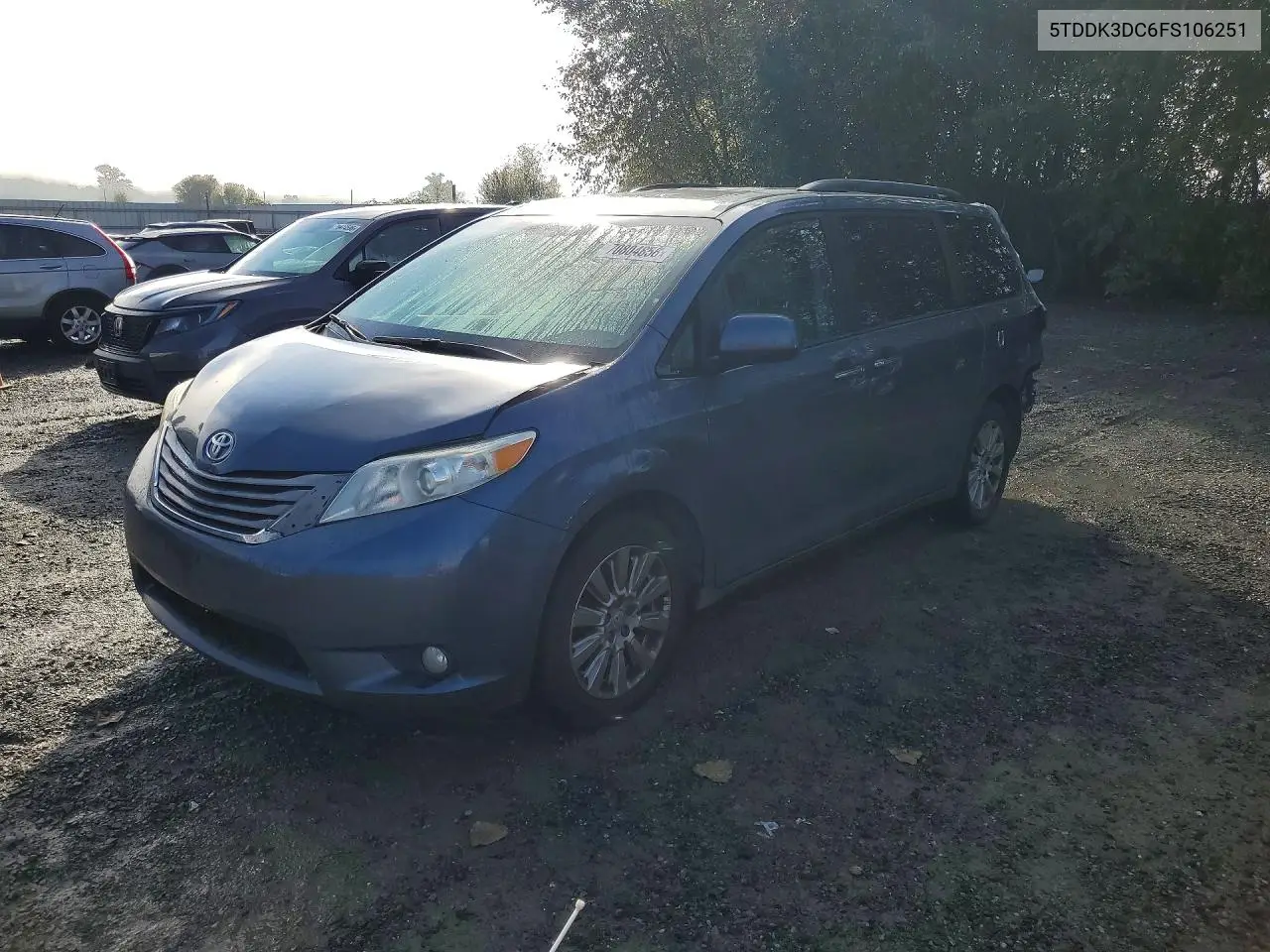 TOYOTA SIENNA 2015, VIN 5TDDK3DC6FS106251