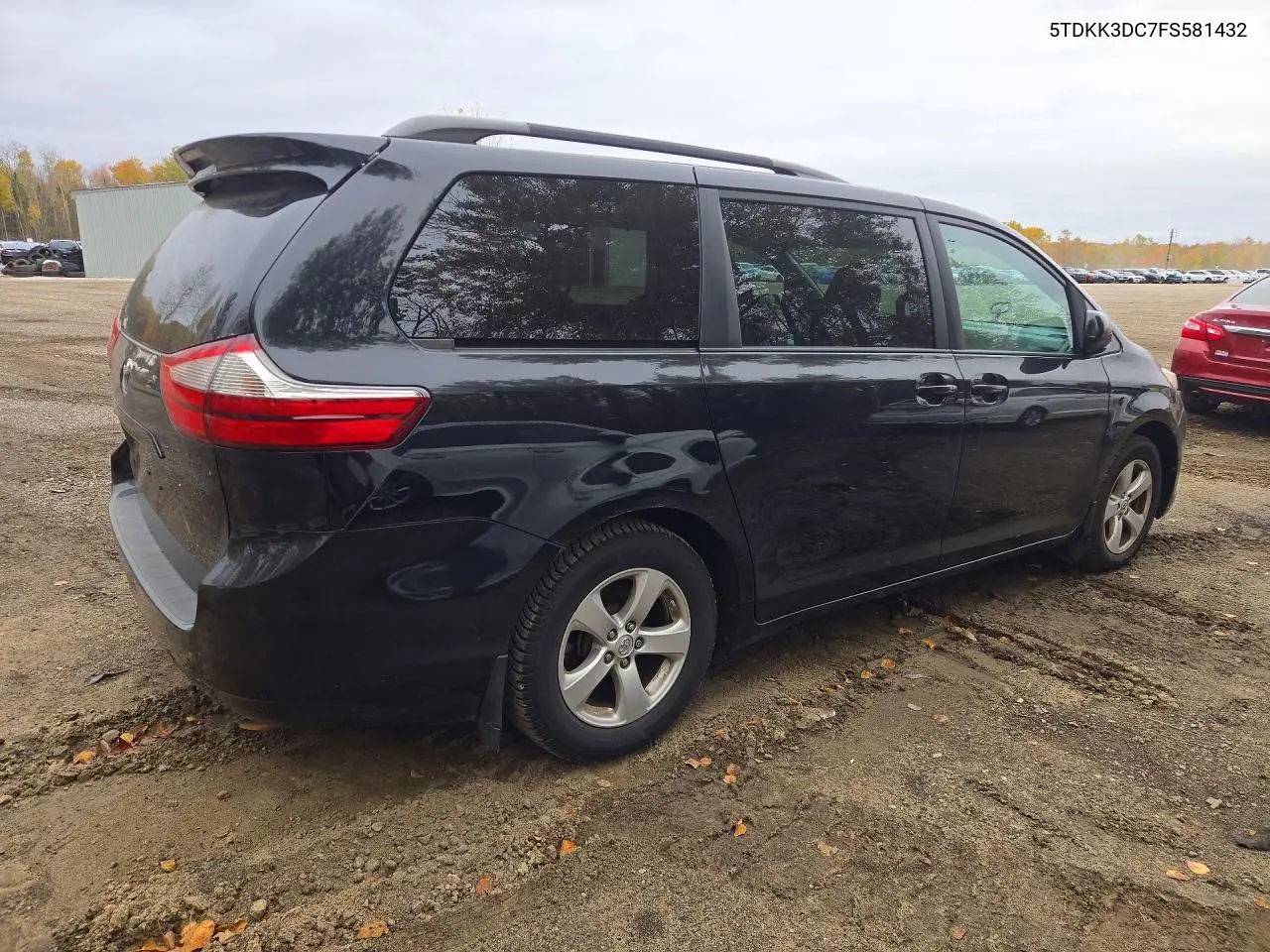 2015 TOYOTA SIENNA VIN 5TDKK3DC7FS581432 — фото 3