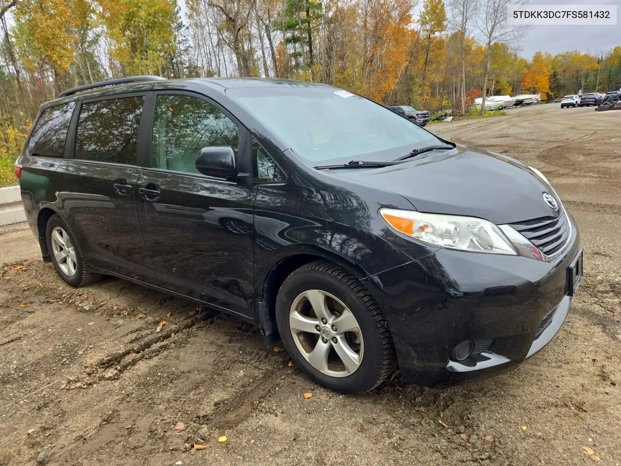 2015 TOYOTA SIENNA VIN 5TDKK3DC7FS581432 — фото 4