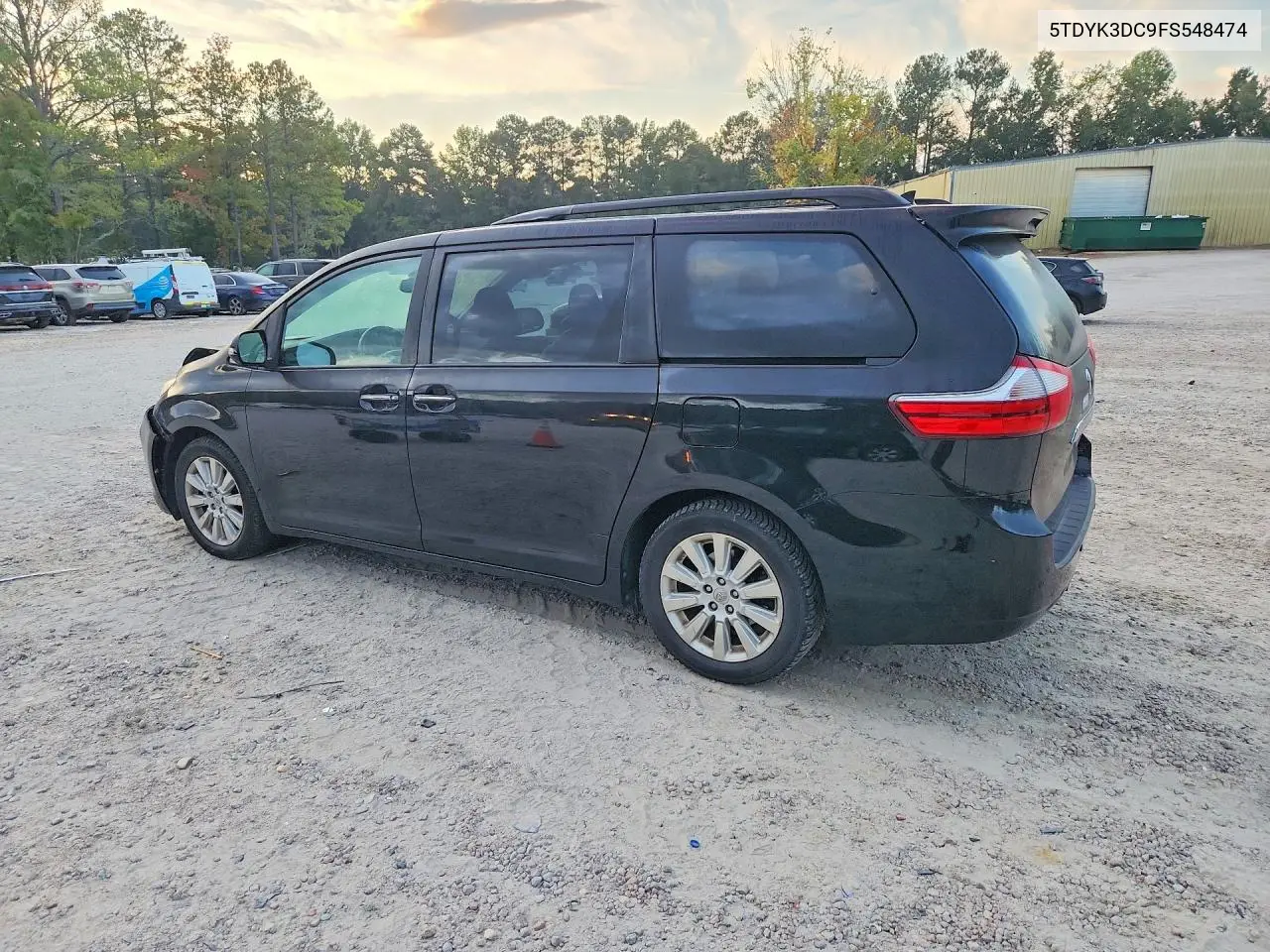 2015 TOYOTA SIENNA VIN 5TDYK3DC9FS548474 — фото 2