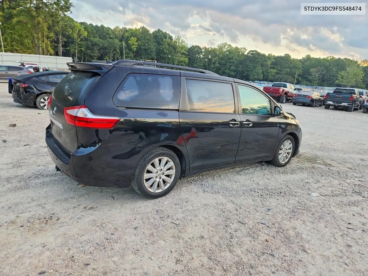 2015 TOYOTA SIENNA VIN 5TDYK3DC9FS548474 — фото 3