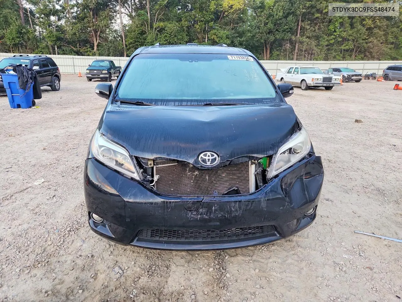 2015 TOYOTA SIENNA VIN 5TDYK3DC9FS548474 — фото 5