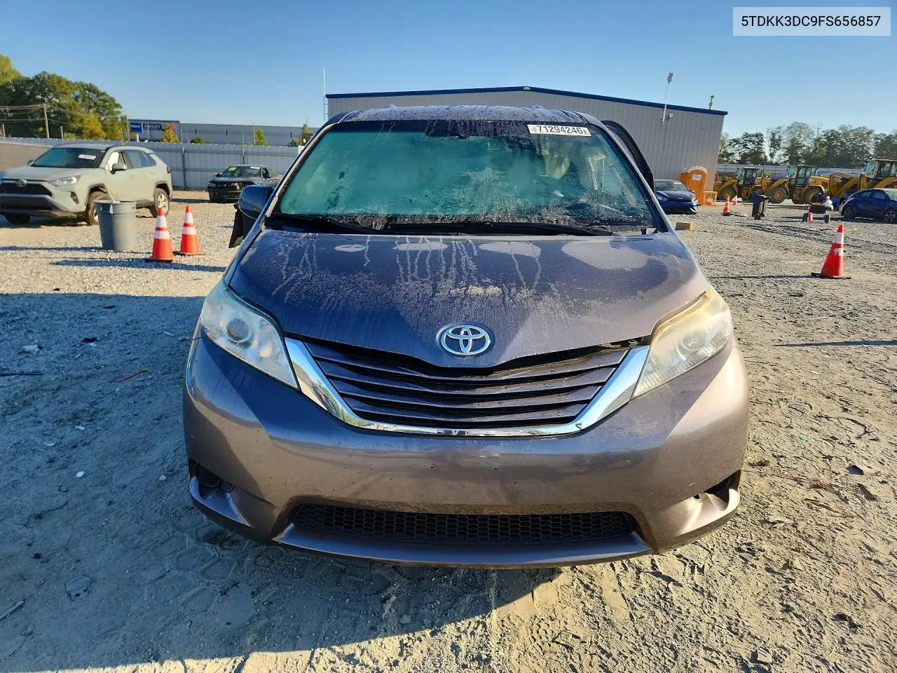 2015 TOYOTA SIENNA VIN 5TDKK3DC9FS656857 — фото 5