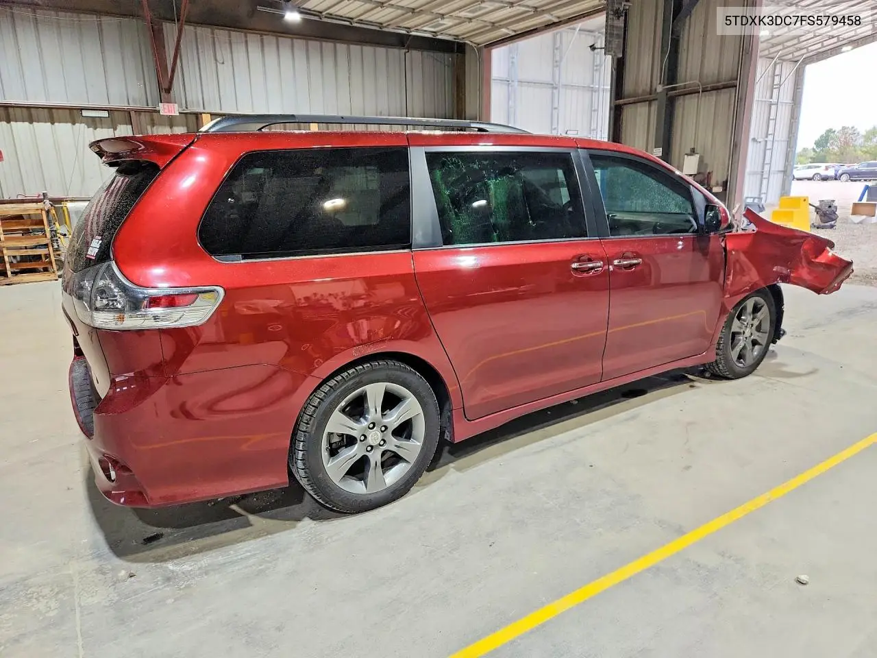2015 TOYOTA SIENNA VIN 5TDXK3DC7FS579458 — фото 3