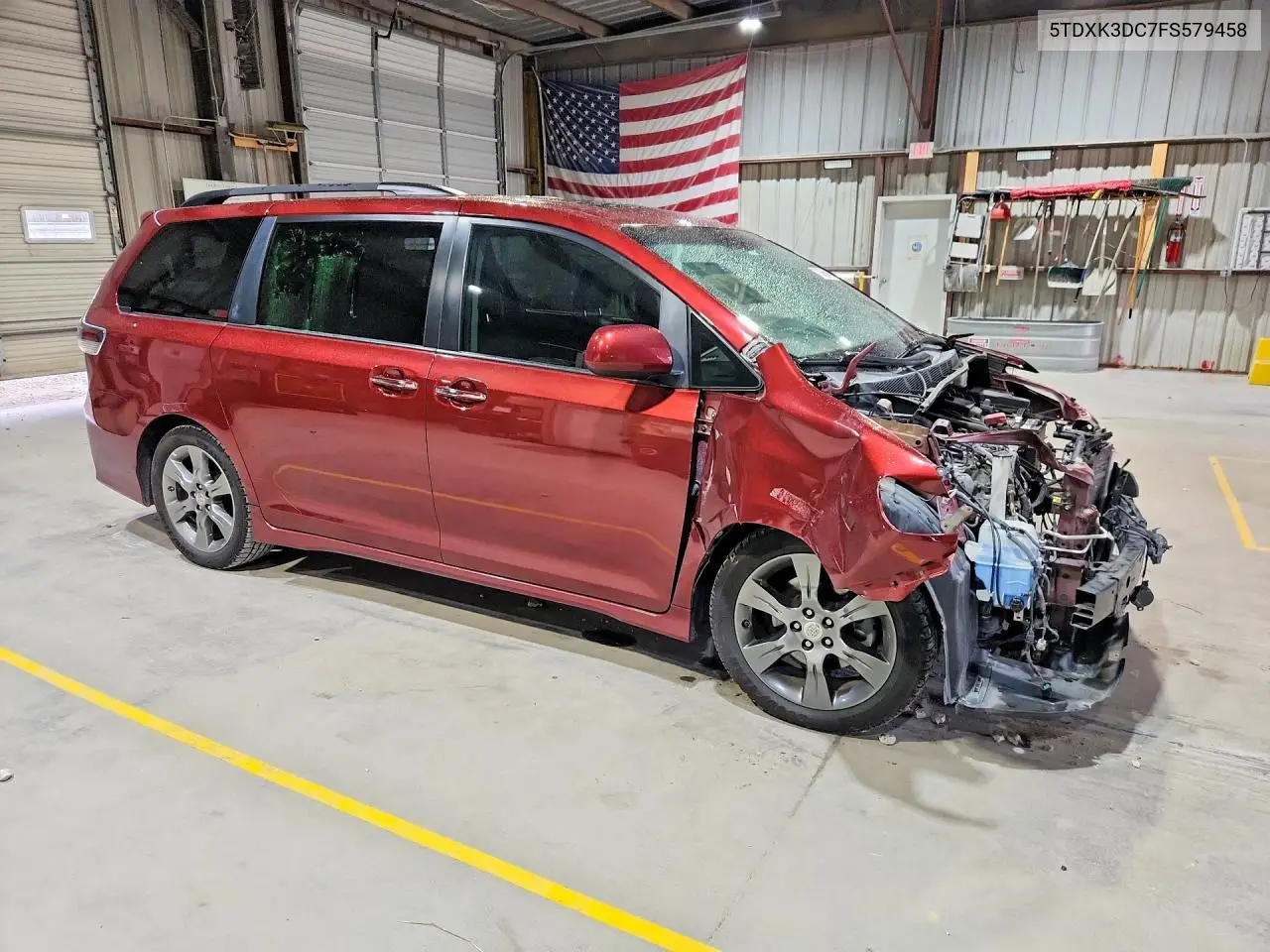 2015 TOYOTA SIENNA VIN 5TDXK3DC7FS579458 — фото 4