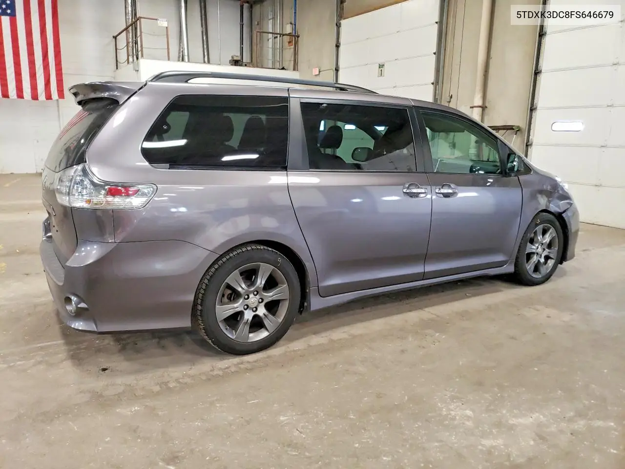 2015 TOYOTA SIENNA VIN 5TDXK3DC8FS646679 — фото 3