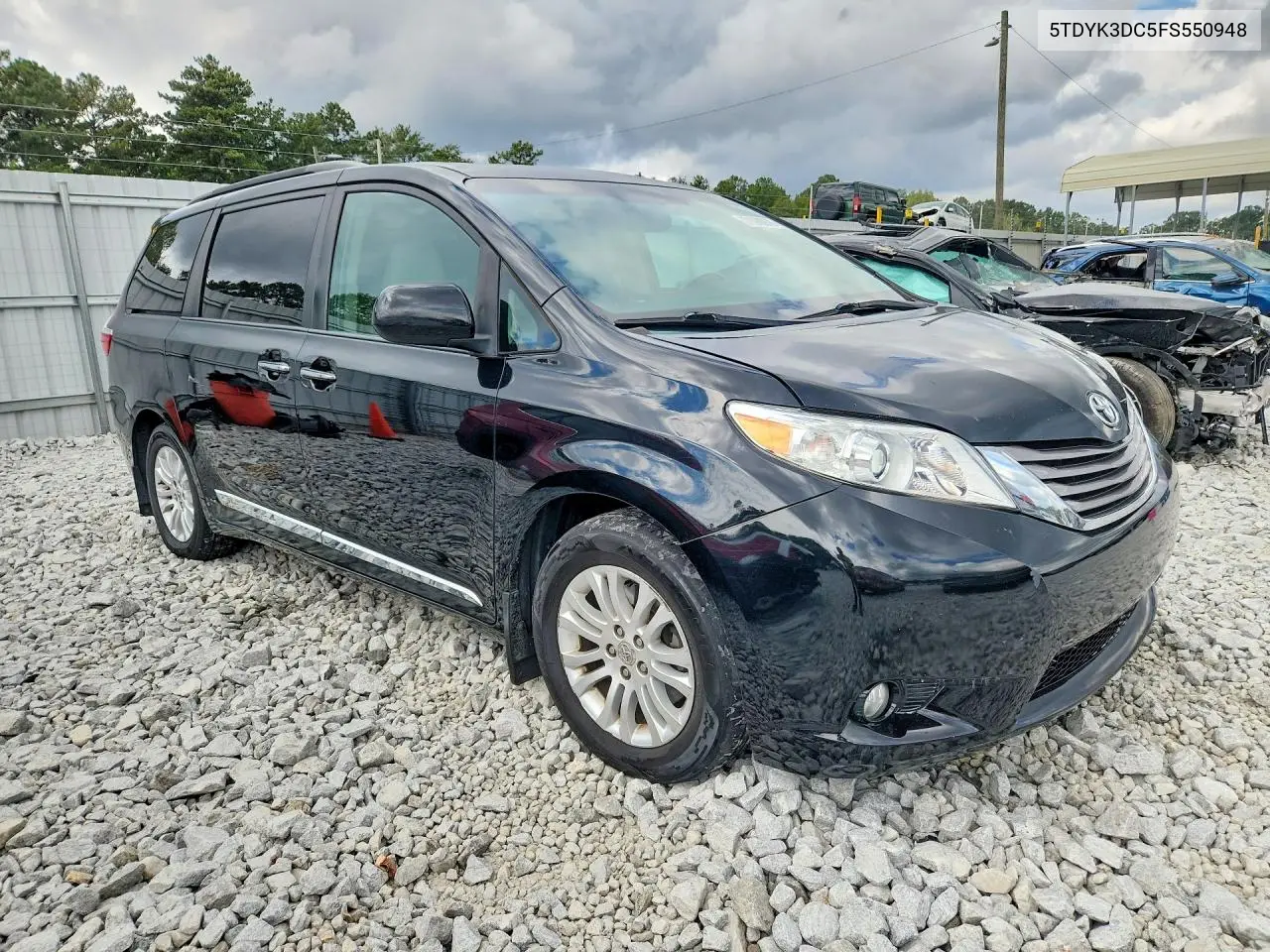 2015 TOYOTA SIENNA VIN 5TDYK3DC5FS550948 — фото 4