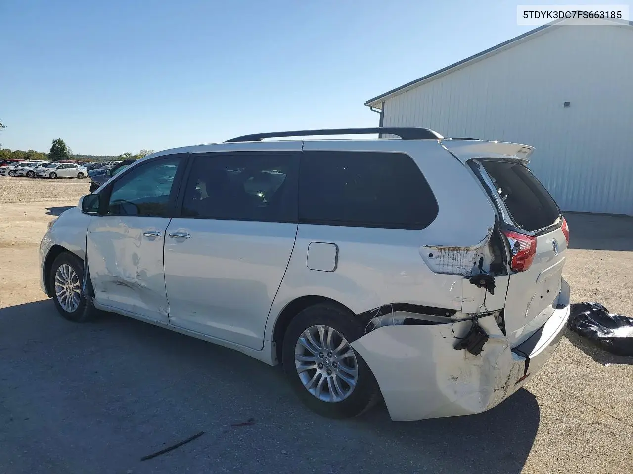 2015 TOYOTA SIENNA VIN 5TDYK3DC7FS663185 — фото 2