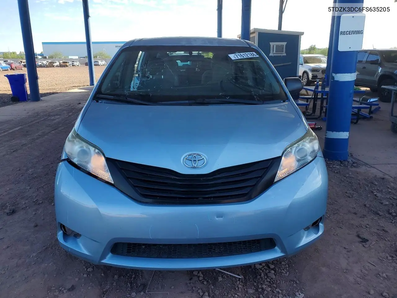 2015 TOYOTA SIENNA VIN 5TDZK3DC6FS635205 — фото 5