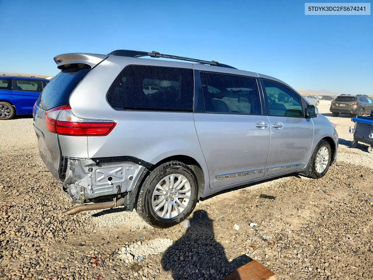 2015 TOYOTA SIENNA VIN 5TDYK3DC2FS674241 — фото 3
