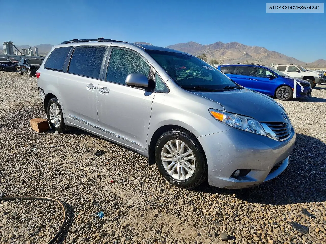 2015 TOYOTA SIENNA VIN 5TDYK3DC2FS674241 — фото 4