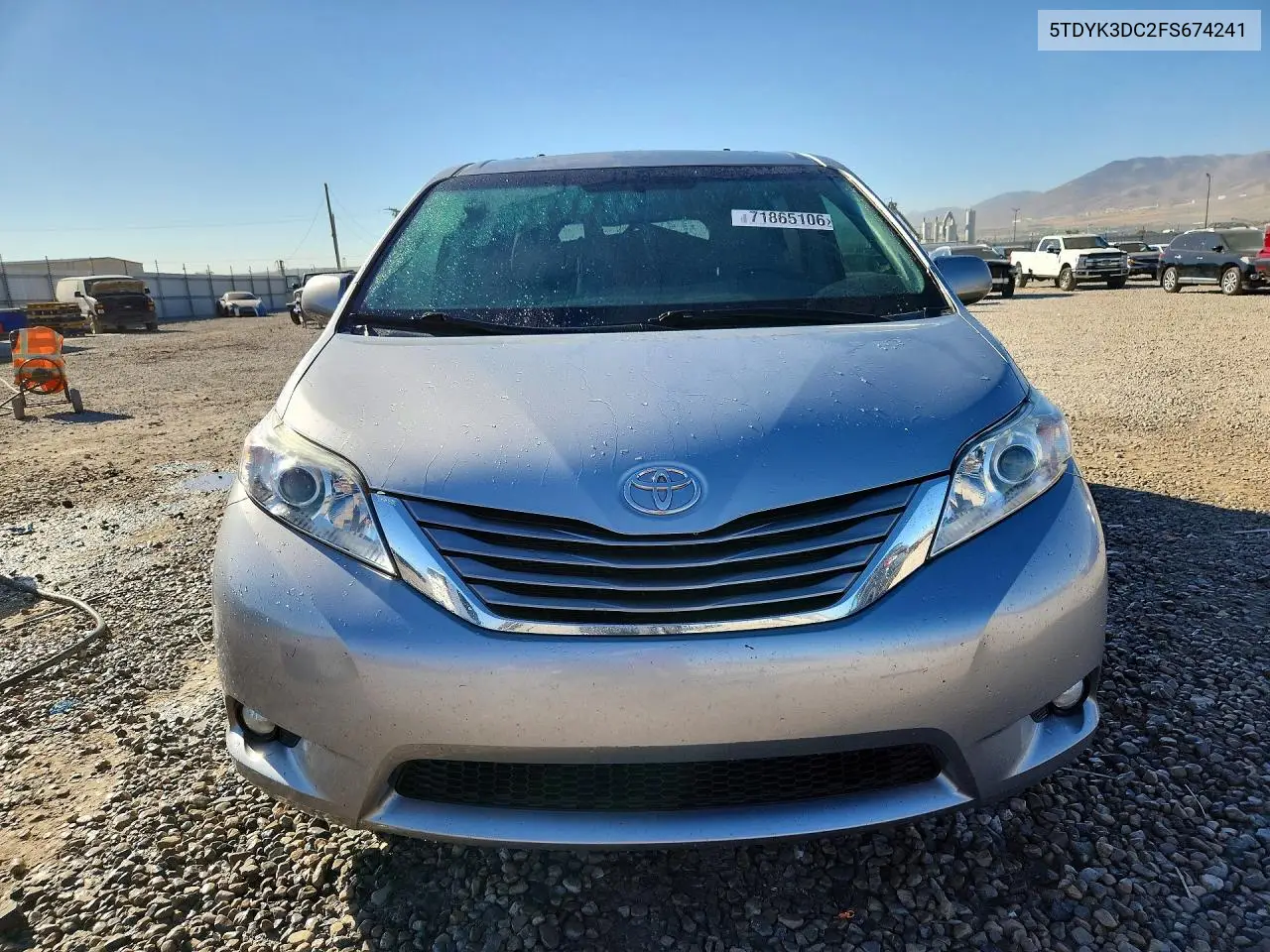 2015 TOYOTA SIENNA VIN 5TDYK3DC2FS674241 — фото 5
