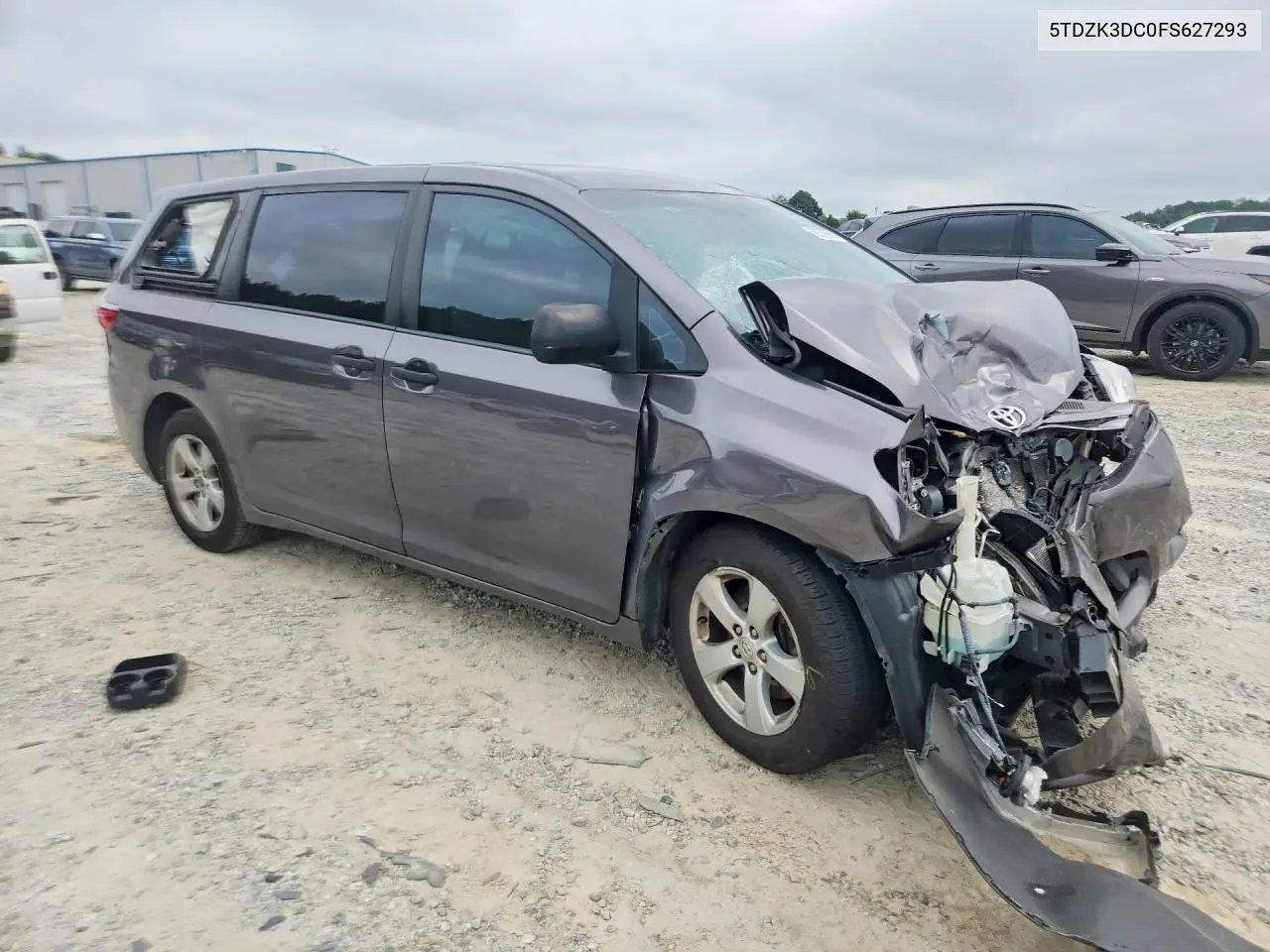 2015 TOYOTA SIENNA VIN 5TDZK3DC0FS627293 — фото 4