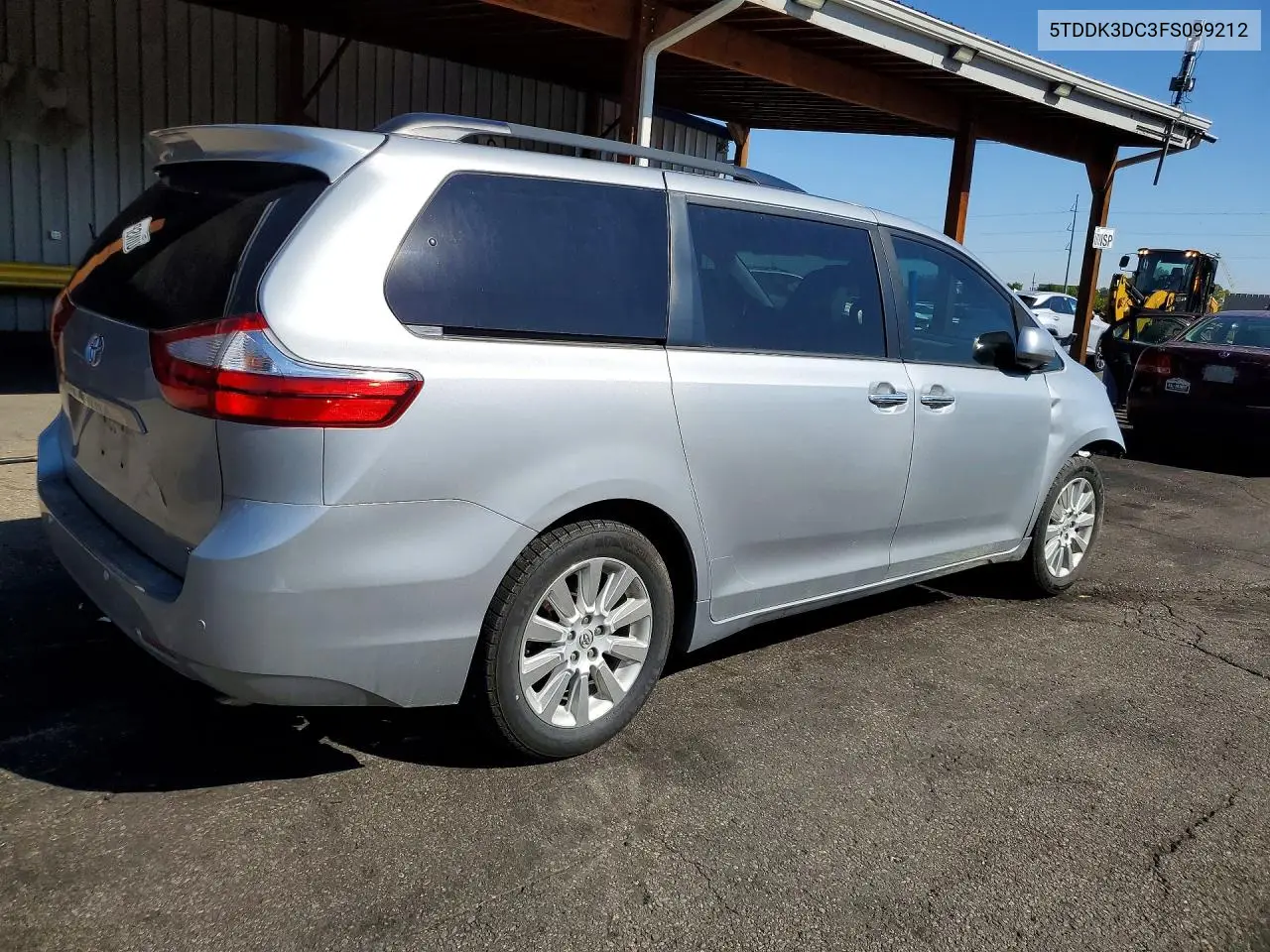 2015 TOYOTA SIENNA VIN 5TDDK3DC3FS099212 — фото 3