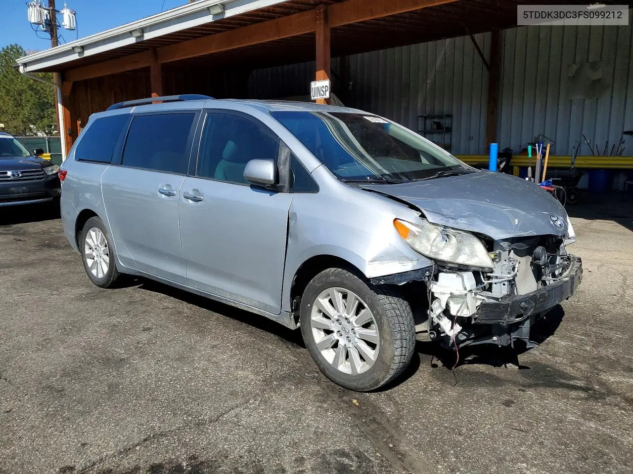 2015 TOYOTA SIENNA VIN 5TDDK3DC3FS099212 — фото 4