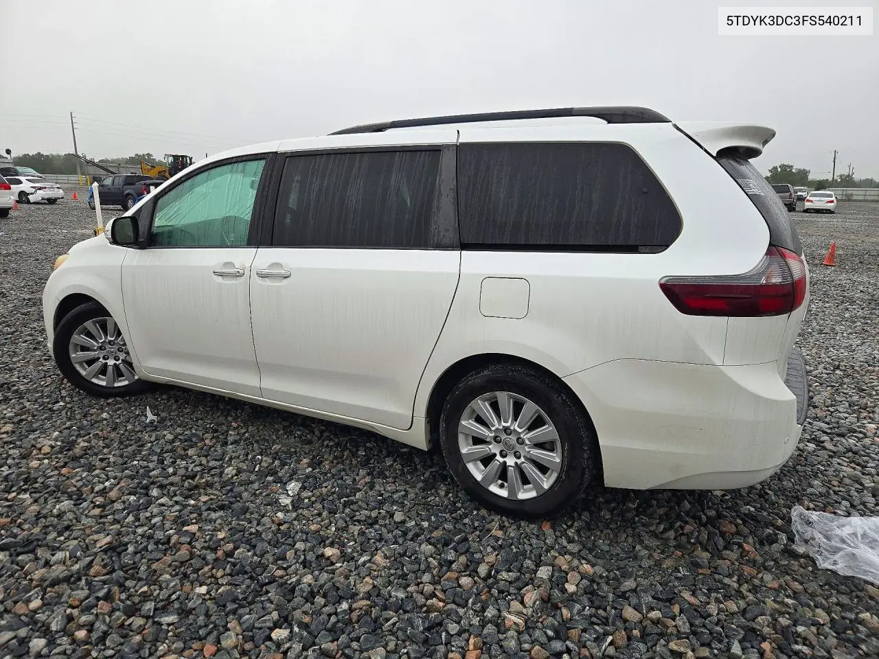 2015 TOYOTA SIENNA VIN 5TDYK3DC3FS540211 — фото 2