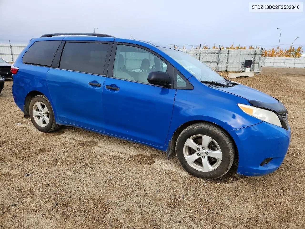 2015 TOYOTA SIENNA VIN 5TDZK3DC2FS532346 — фото 4