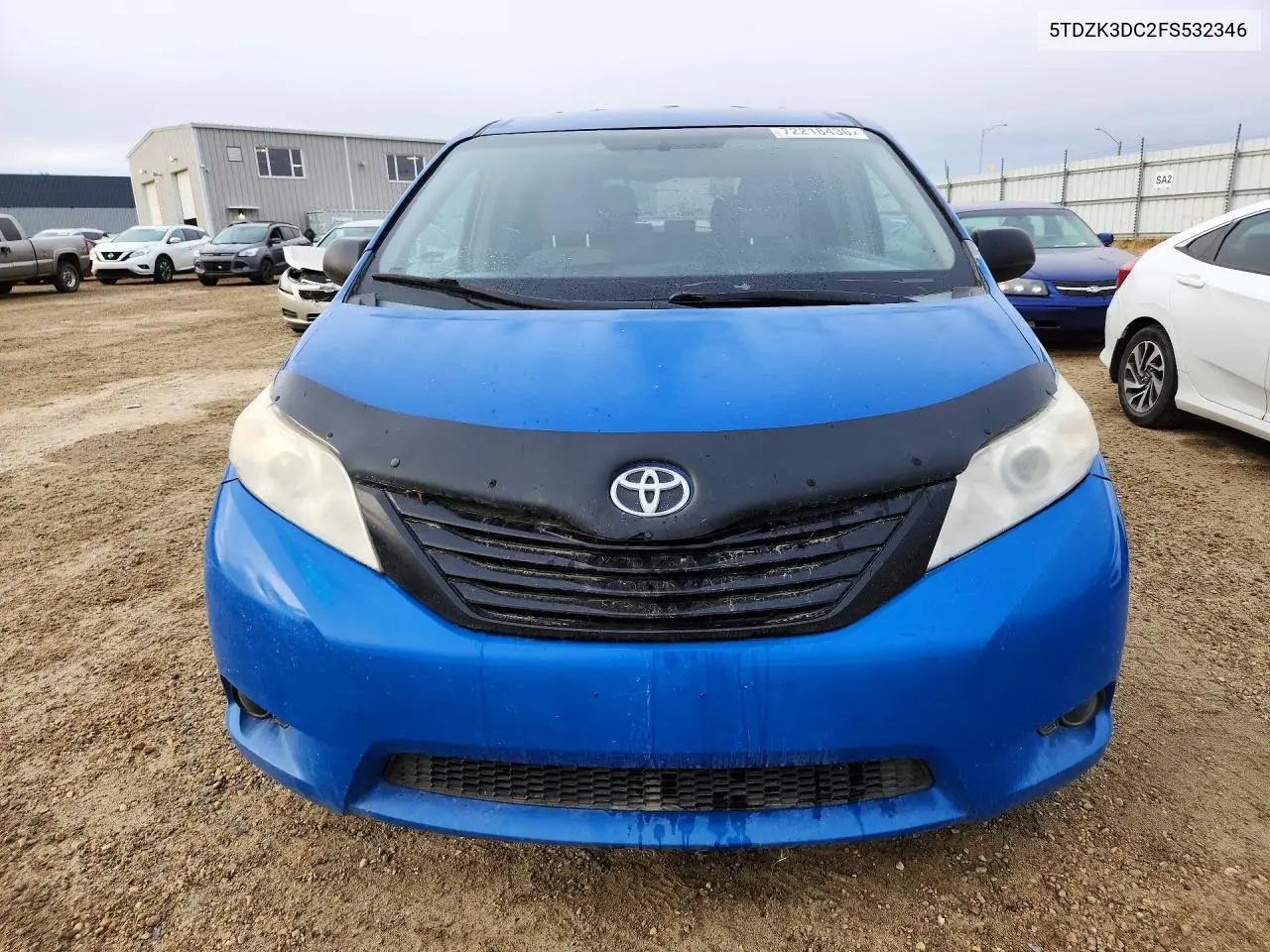 2015 TOYOTA SIENNA VIN 5TDZK3DC2FS532346 — фото 5