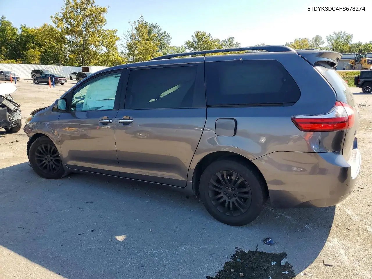 2015 TOYOTA SIENNA VIN 5TDYK3DC4FS678274 — фото 2