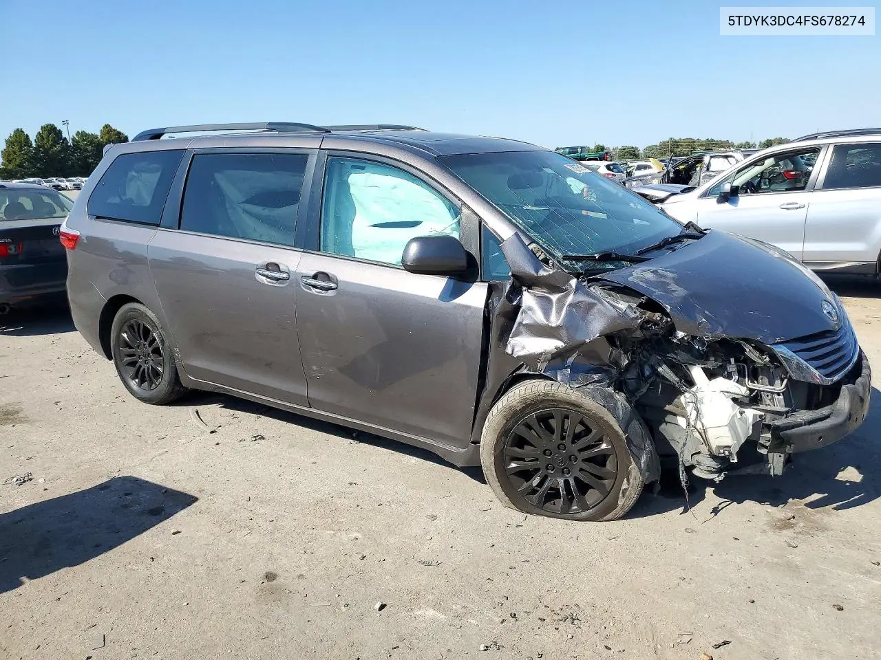 2015 TOYOTA SIENNA VIN 5TDYK3DC4FS678274 — фото 4