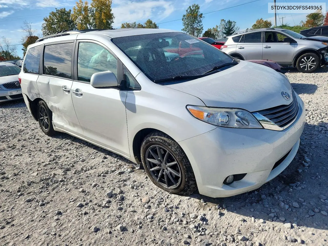 2015 TOYOTA SIENNA VIN 5TDYK3DC9FS549365 — фото 4