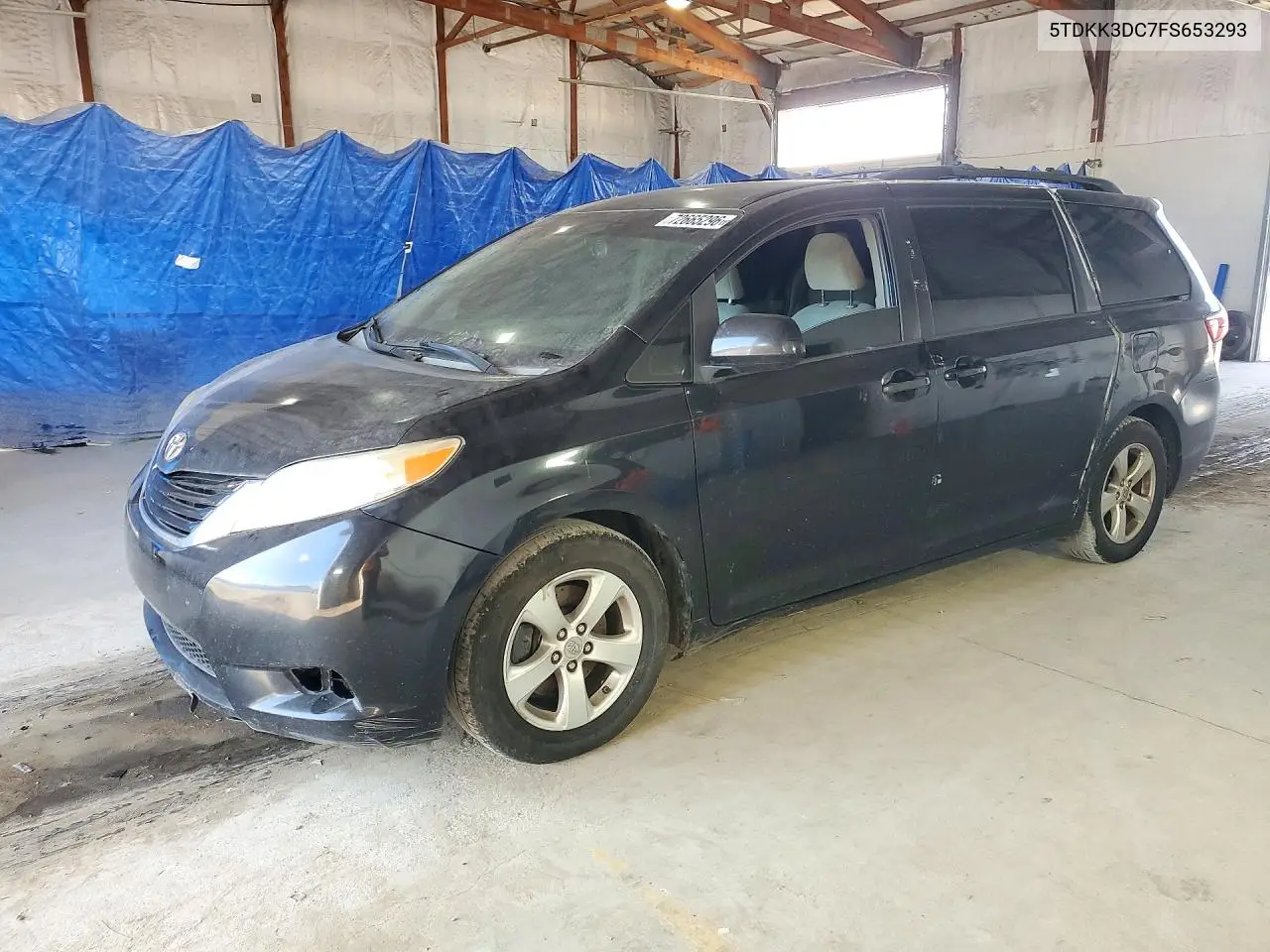 TOYOTA SIENNA 2015, VIN 5TDKK3DC7FS653293