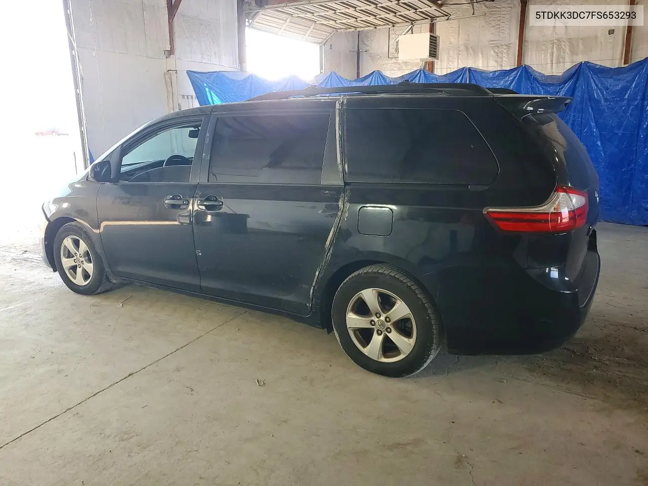 2015 TOYOTA SIENNA VIN 5TDKK3DC7FS653293 — фото 2