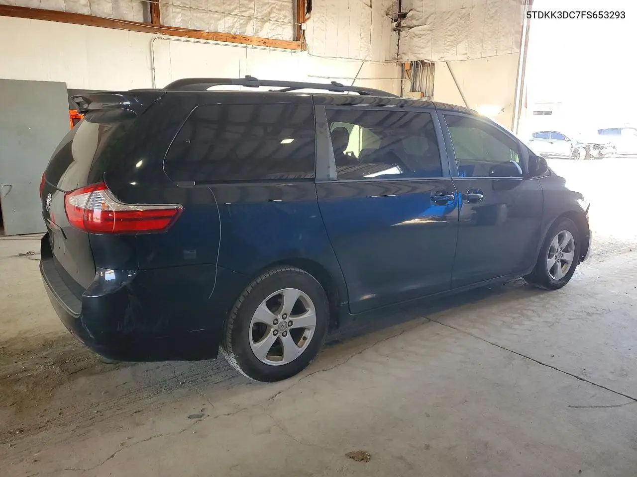 2015 TOYOTA SIENNA VIN 5TDKK3DC7FS653293 — фото 3