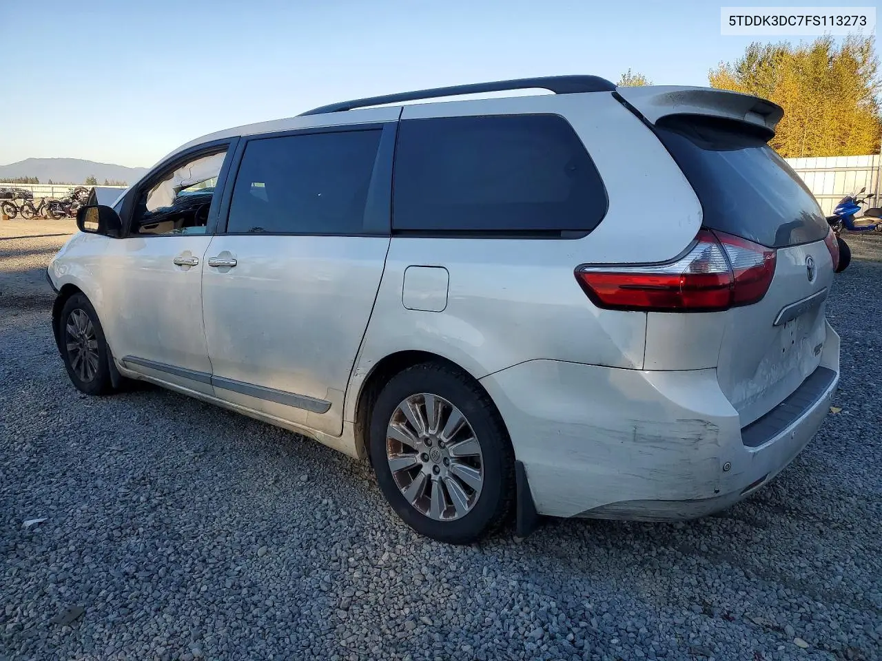 2015 TOYOTA SIENNA VIN 5TDDK3DC7FS113273 — фото 2
