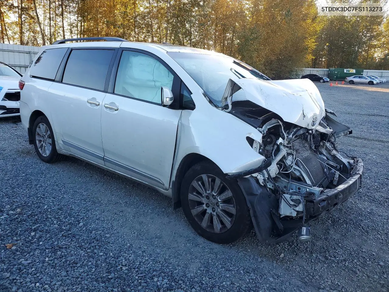 2015 TOYOTA SIENNA VIN 5TDDK3DC7FS113273 — фото 4