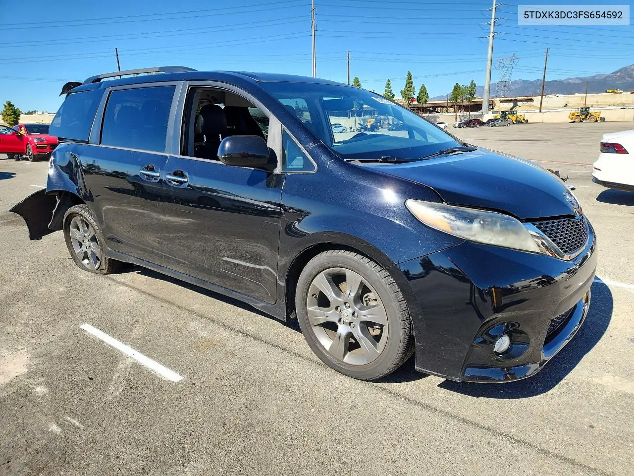 2015 TOYOTA SIENNA VIN 5TDXK3DC3FS654592 — фото 4